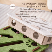 Interaktywny Labirynt Drewniany - Łamigłówka dla Kota