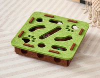 Interaktywny Labirynt Drewniany - Łamigłówka dla Kota